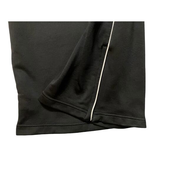 Nike Fit Dry Women's Black w/ White Stripe Sweatpants Pull-On W/Zip Pocket SZ L - Picture 7 of 12